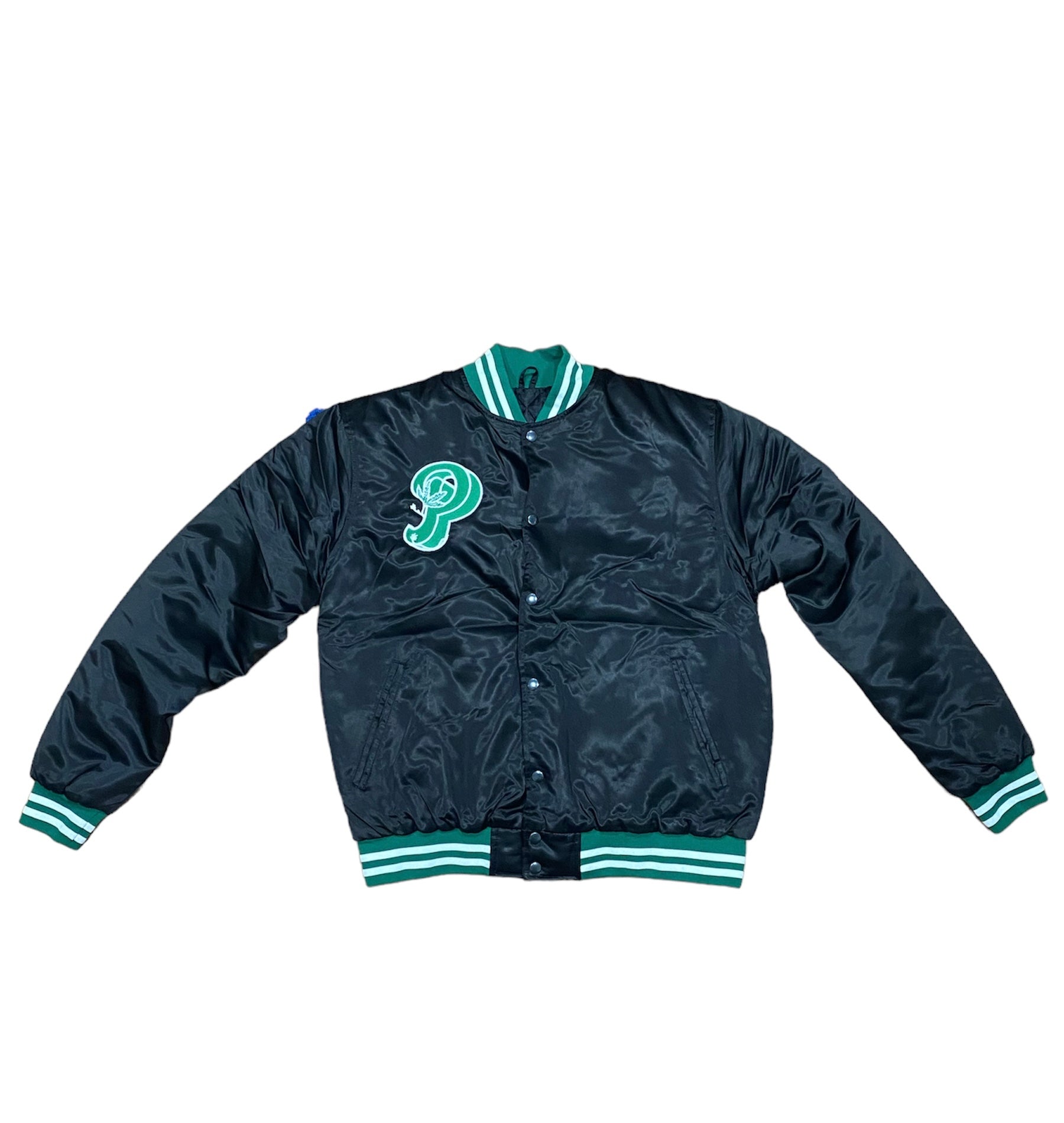 Plantique Varsity Bomber front view