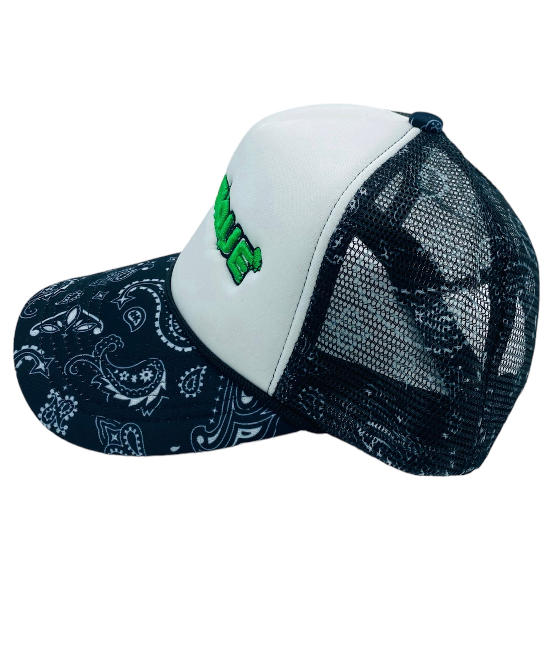 Plantique Trucker - Black Bandana side view