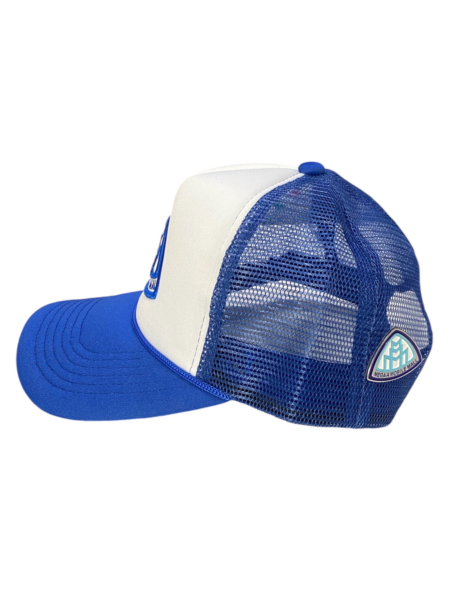 Triple M Logo Trucker - Sky Blue side view