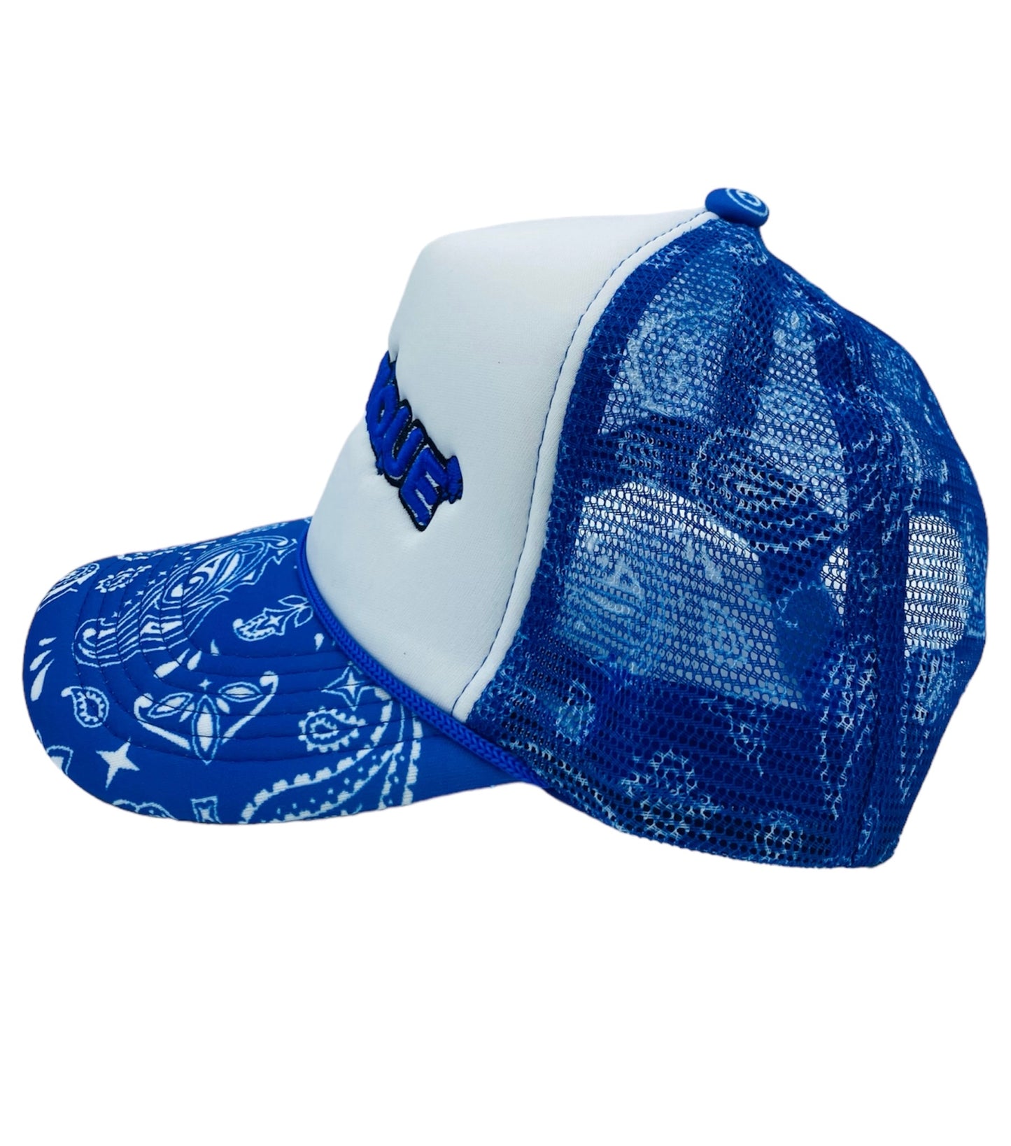 Plantique Trucker - Blue Bandana side view 