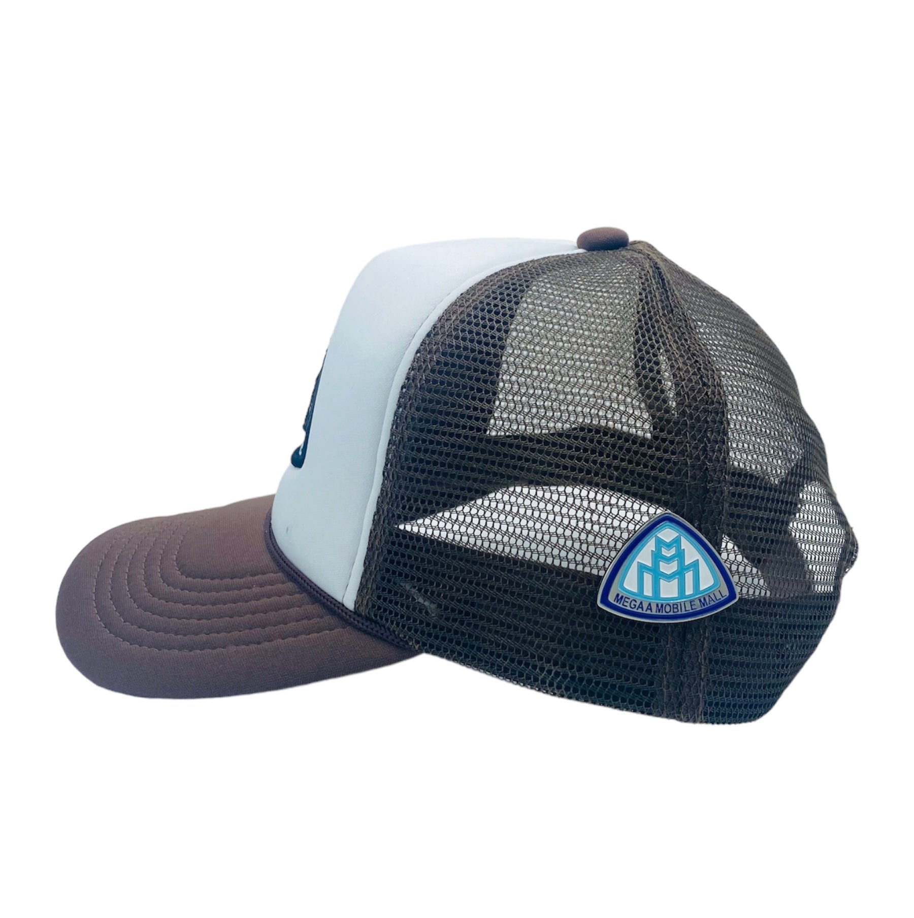 Triple M Logo Trucker - Brown side view