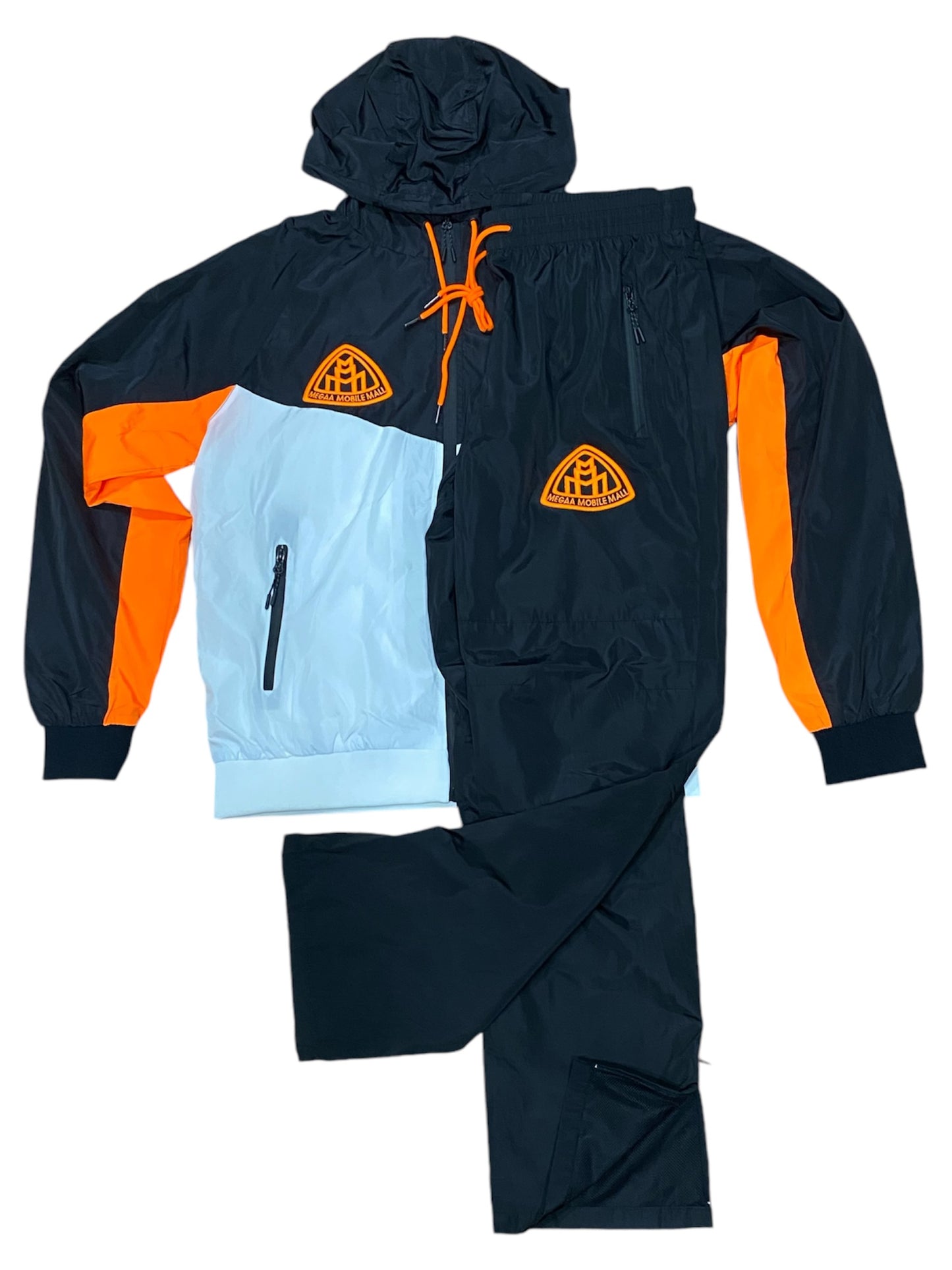 Triple M Orange Tracksuit front view