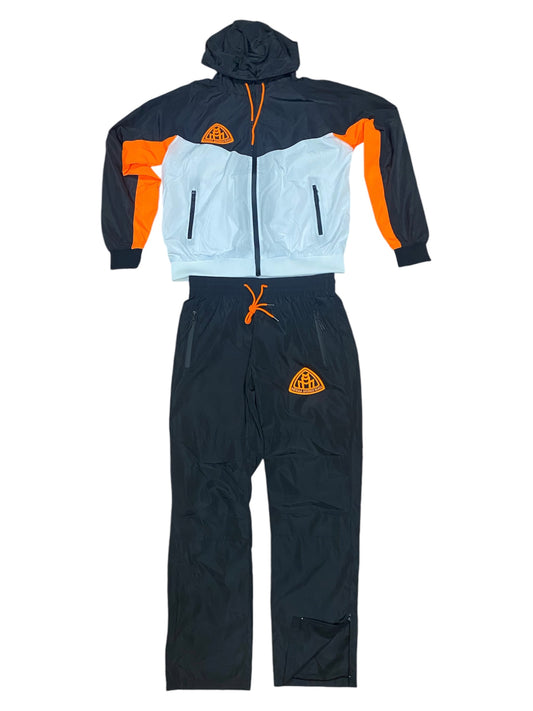 Triple M Orange Tracksuit front view