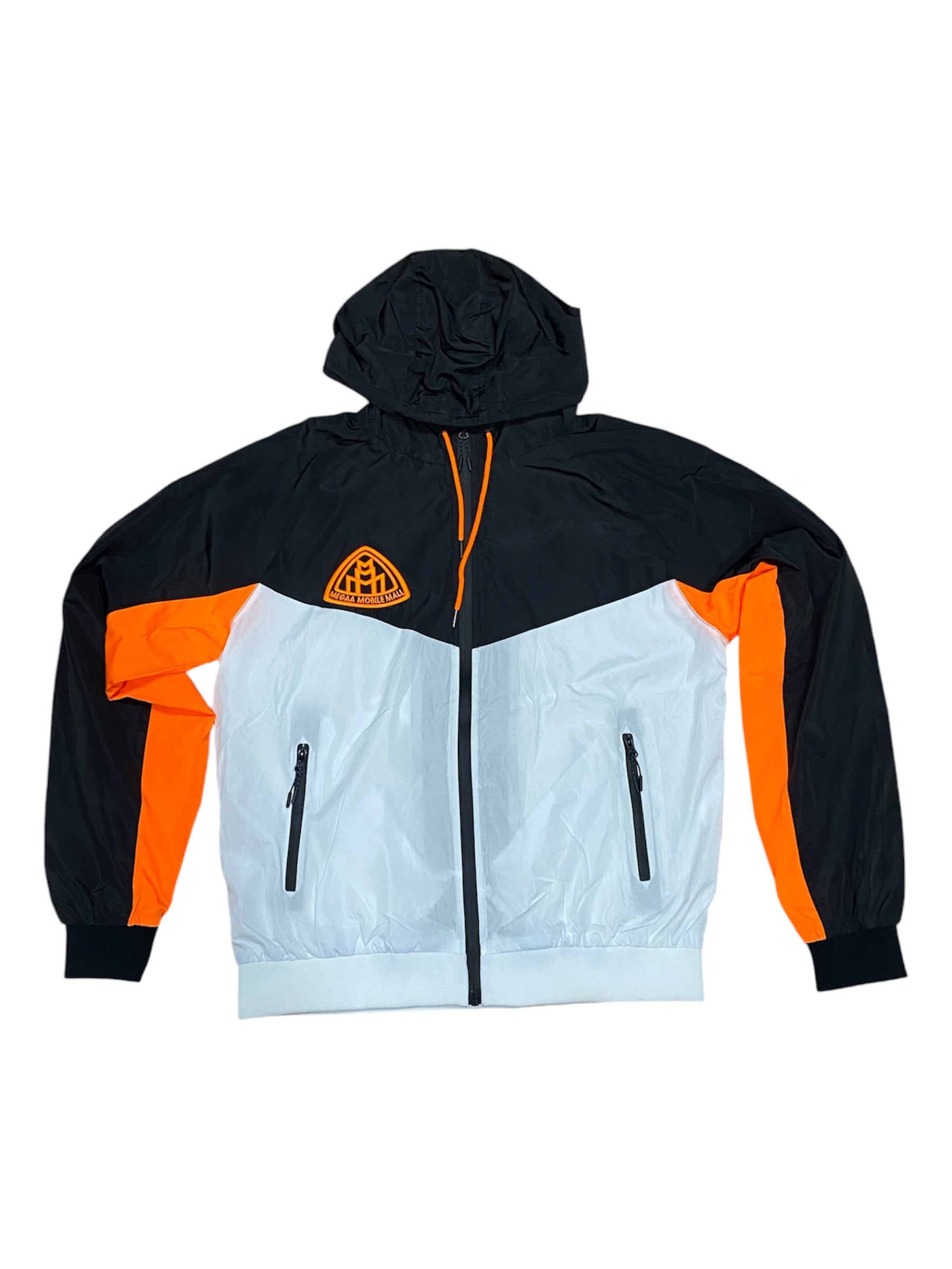 Triple M Orange Tracksuit hoodie front view