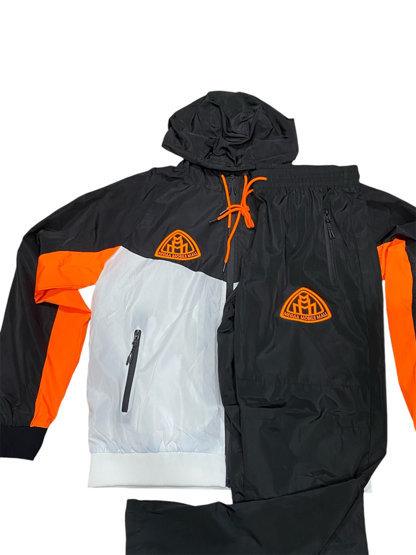 Triple M Orange Tracksuit closer view