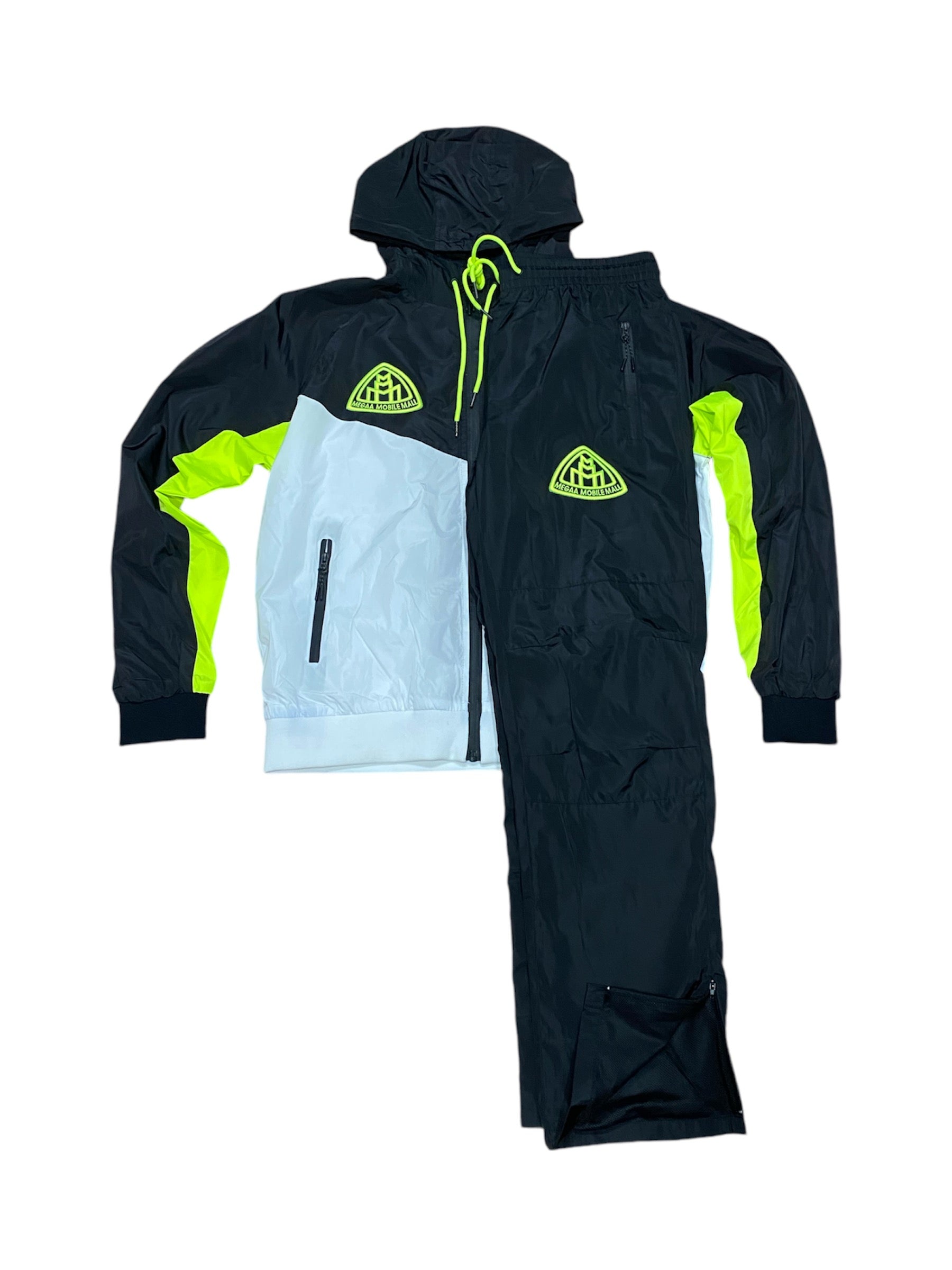 Triple M Lime Tracksuit front view