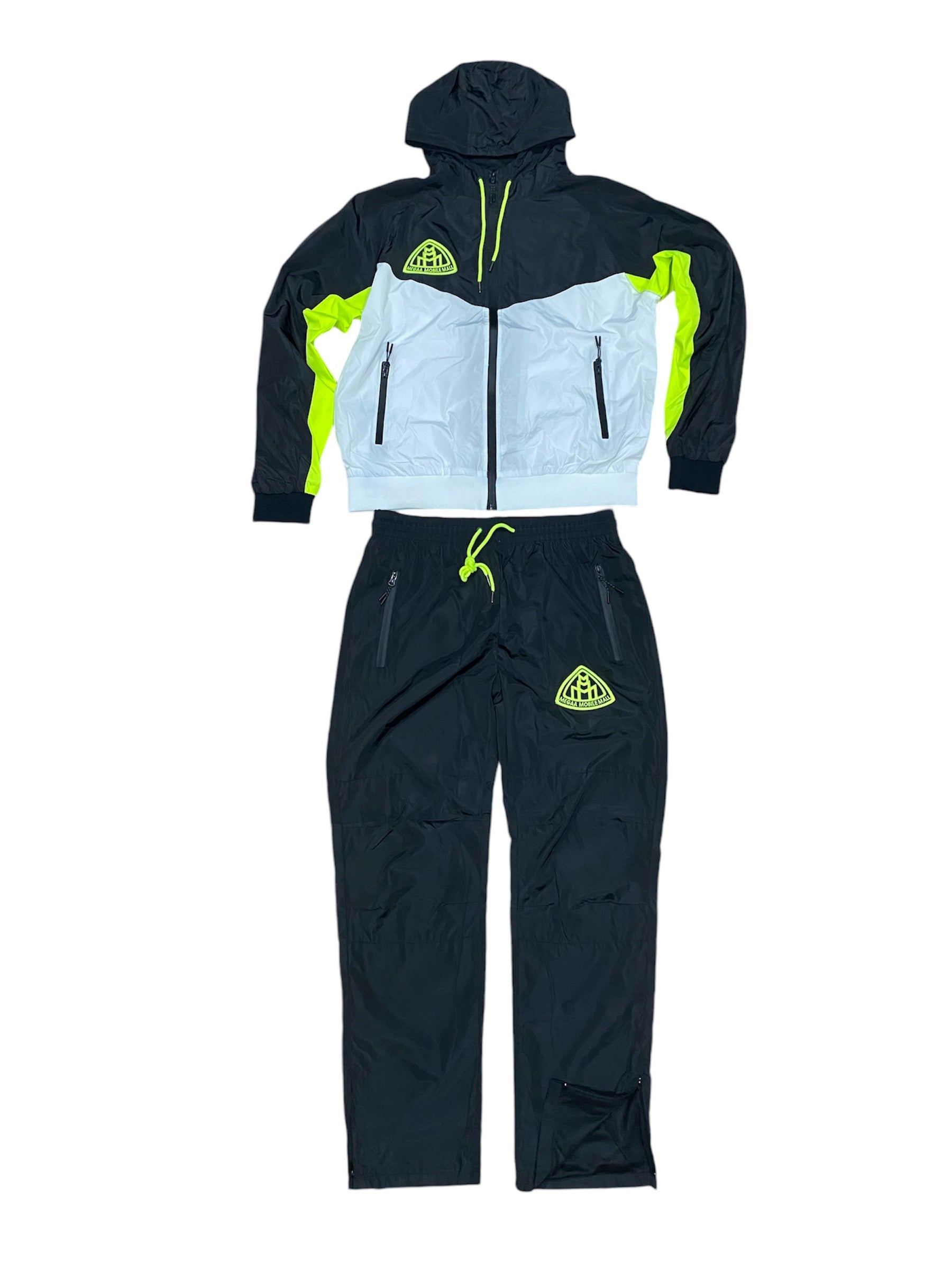 Triple M Lime Tracksuit front view